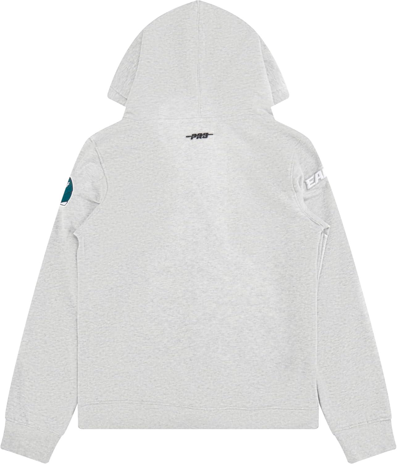 imagePro Standard Big Boys NFL Classic Chenille Full Zip HoodieHeather Grey