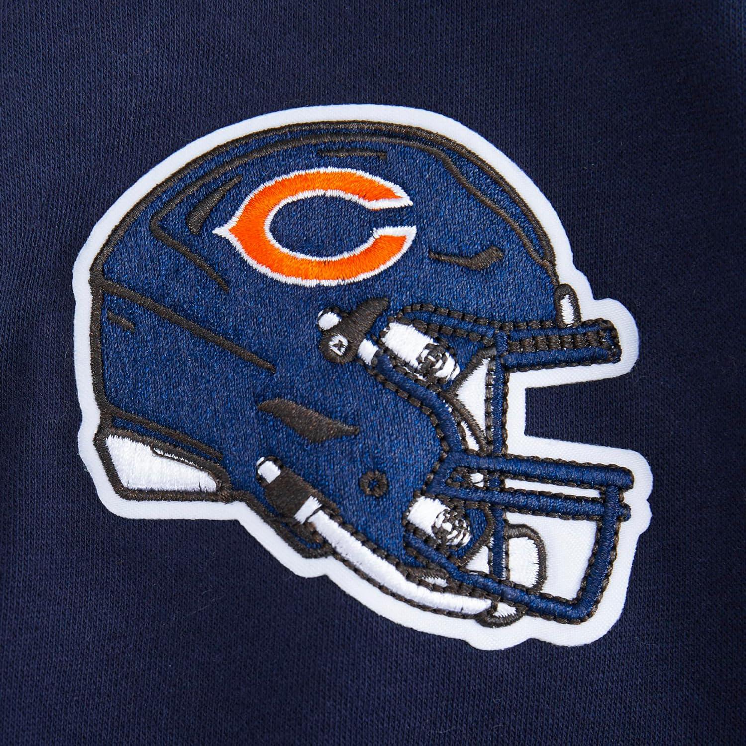 imagePro Standard Big Boys NFL Classic Chenille Full Zip HoodieMidnight Navy