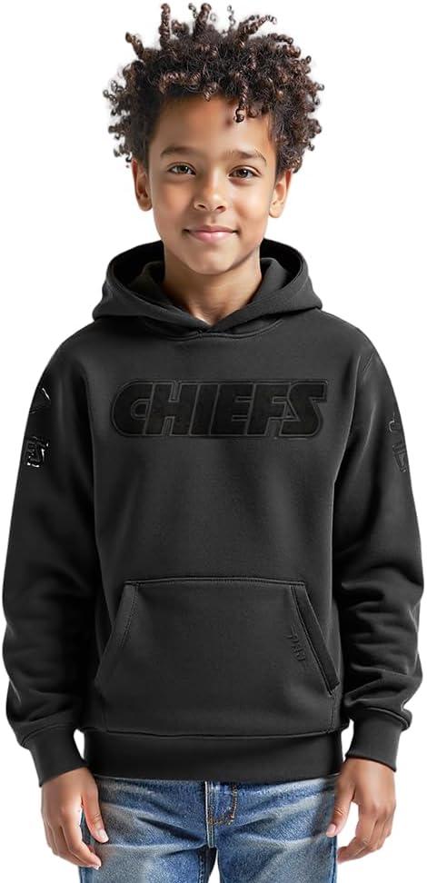 imagePro Standard Big Boys NFL Classic Triple Black Pull Over HoodieBlack