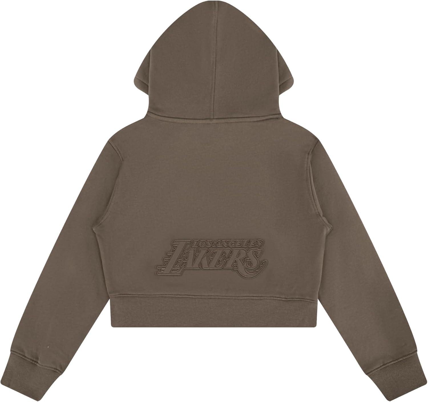 imagePro Standard Big Girls NBA Neutral Fleece Pull Over HoodieDark Taupe