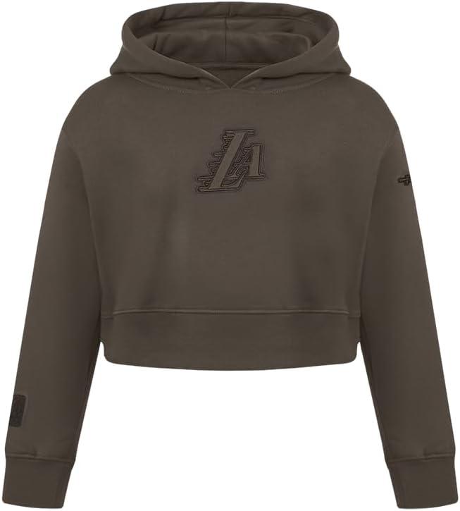 imagePro Standard Big Girls NBA Neutral Fleece Pull Over HoodieDark Taupe