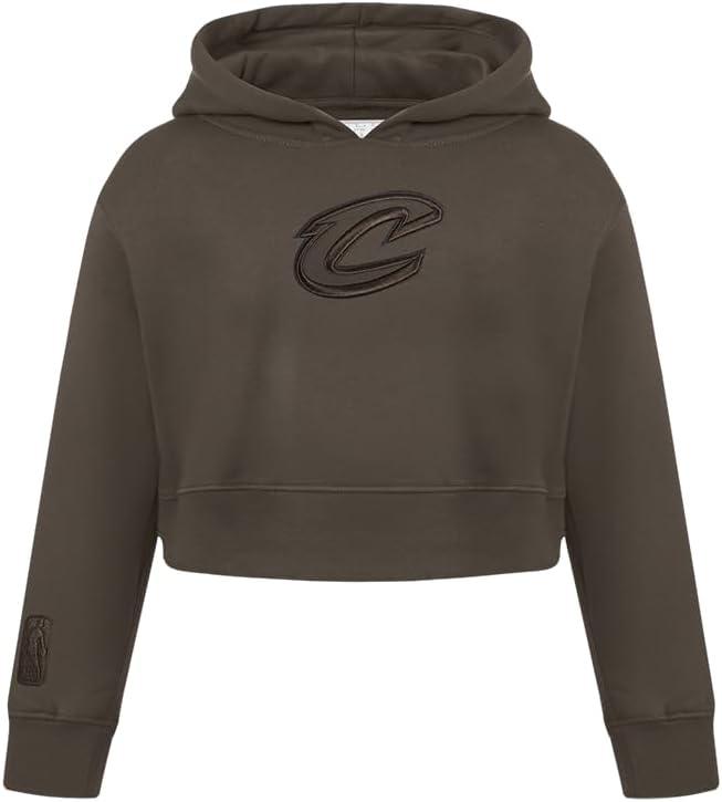 imagePro Standard Big Girls NBA Neutral Fleece Pull Over HoodieDark Taupe