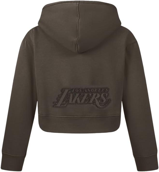 imagePro Standard Big Girls NBA Neutral Fleece Pull Over HoodieDark Taupe