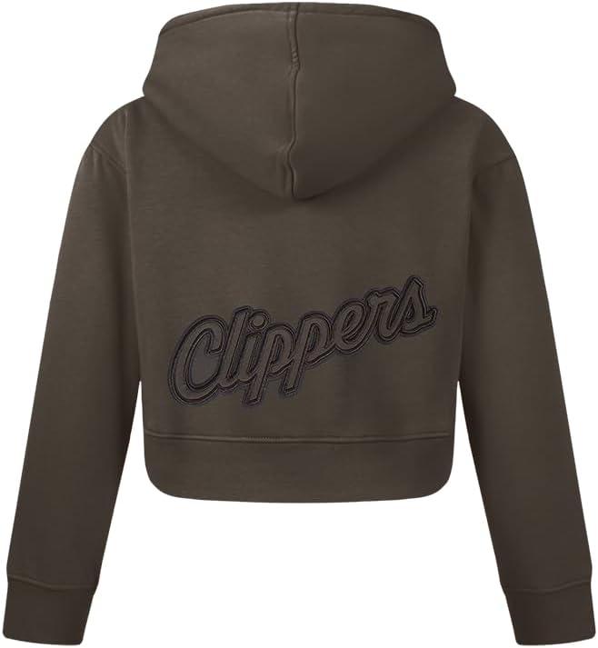 imagePro Standard Big Girls NBA Neutral Fleece Pull Over HoodieDark Taupe