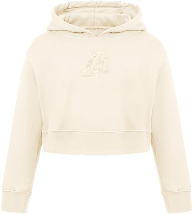 imagePro Standard Big Girls NBA Neutral Fleece Pull Over HoodieEggshell