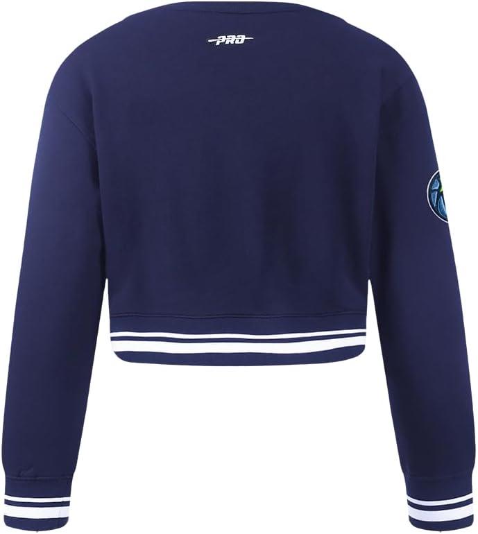 imagePro Standard Big Girls NBA Retro Classics Fleece Crewneck SweatshirtMidnight Navy