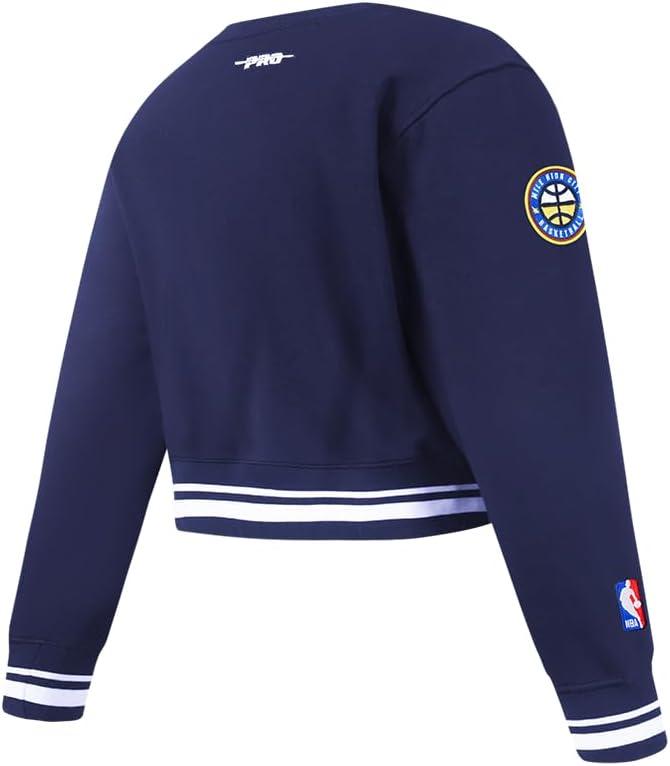imagePro Standard Big Girls NBA Retro Classics Fleece Crewneck SweatshirtMidnight Navy