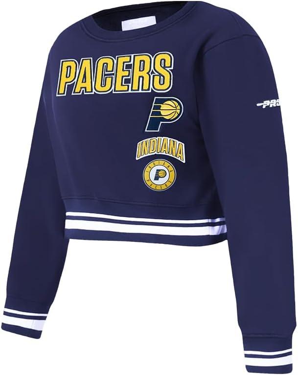 imagePro Standard Big Girls NBA Retro Classics Fleece Crewneck SweatshirtMidnight Navy