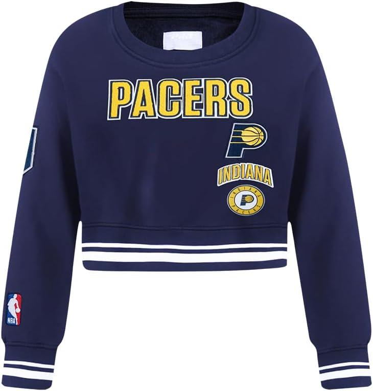 imagePro Standard Big Girls NBA Retro Classics Fleece Crewneck SweatshirtMidnight Navy
