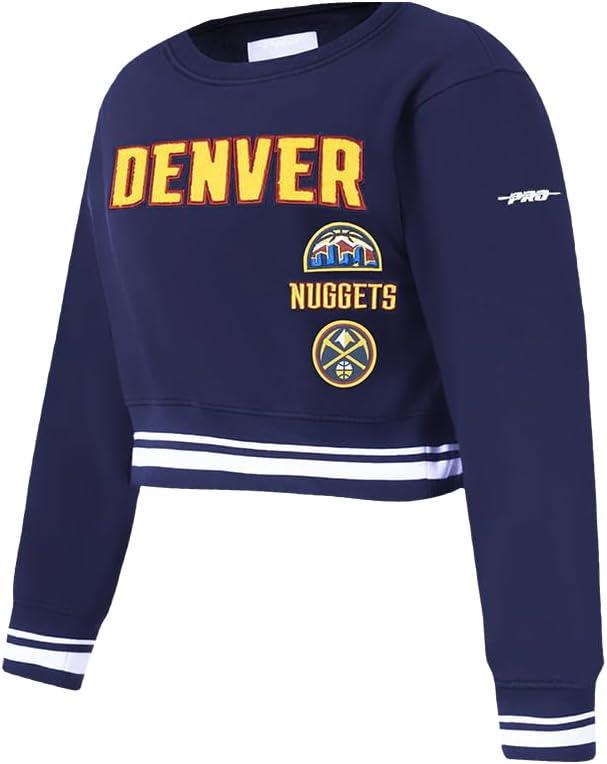 imagePro Standard Big Girls NBA Retro Classics Fleece Crewneck SweatshirtMidnight Navy