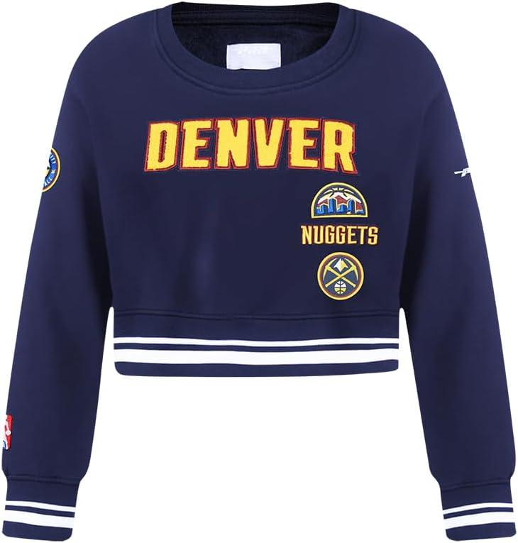 imagePro Standard Big Girls NBA Retro Classics Fleece Crewneck SweatshirtMidnight Navy