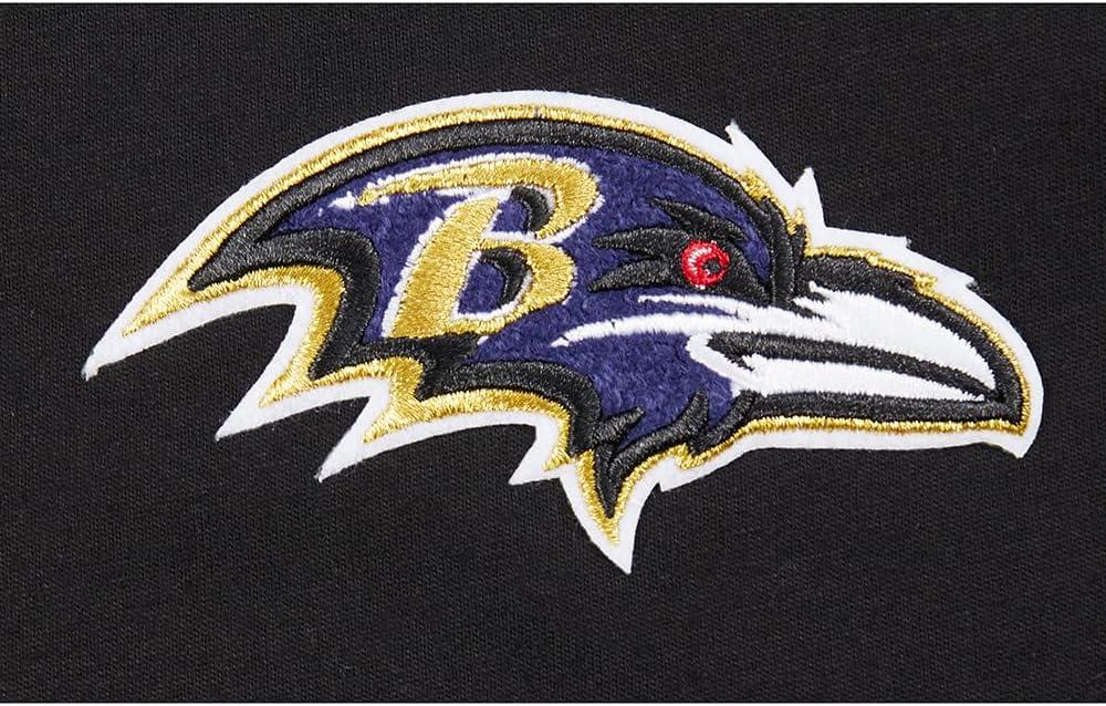 imagePro Standard Big Girls NFL Baltimore Ravens Classic Essentials Short Sleeve Boxy Tee Black L