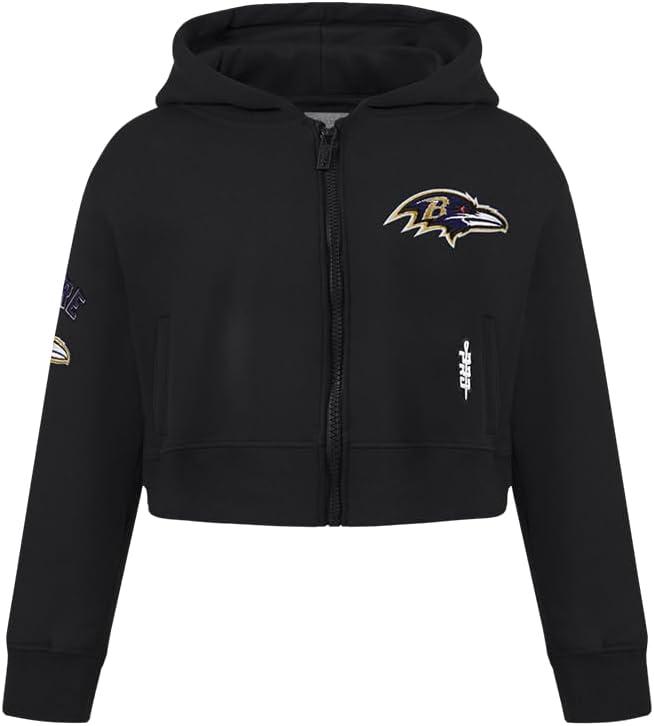imagePro Standard Big Girls NFL Classic Essentials Full Zip HoodieBlack
