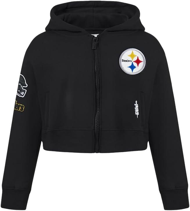 imagePro Standard Big Girls NFL Classic Essentials Full Zip HoodieBlack