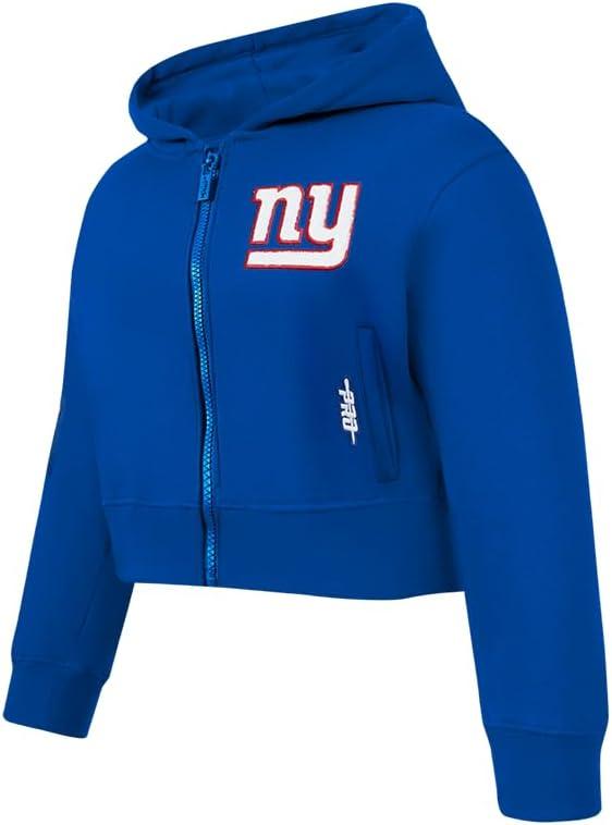 imagePro Standard Big Girls NFL Classic Essentials Full Zip HoodieDodger Blue