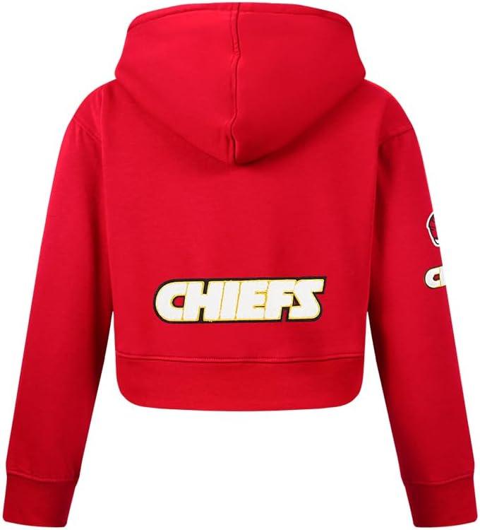 imagePro Standard Big Girls NFL Classic Essentials Full Zip HoodieRed