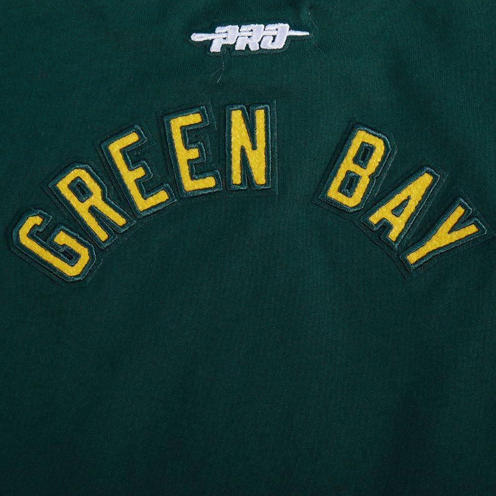 imagePro Standard Big Girls NFL Green Bay Packers Classic Essentials Short Sleeve Boxy Tee Forest Green S