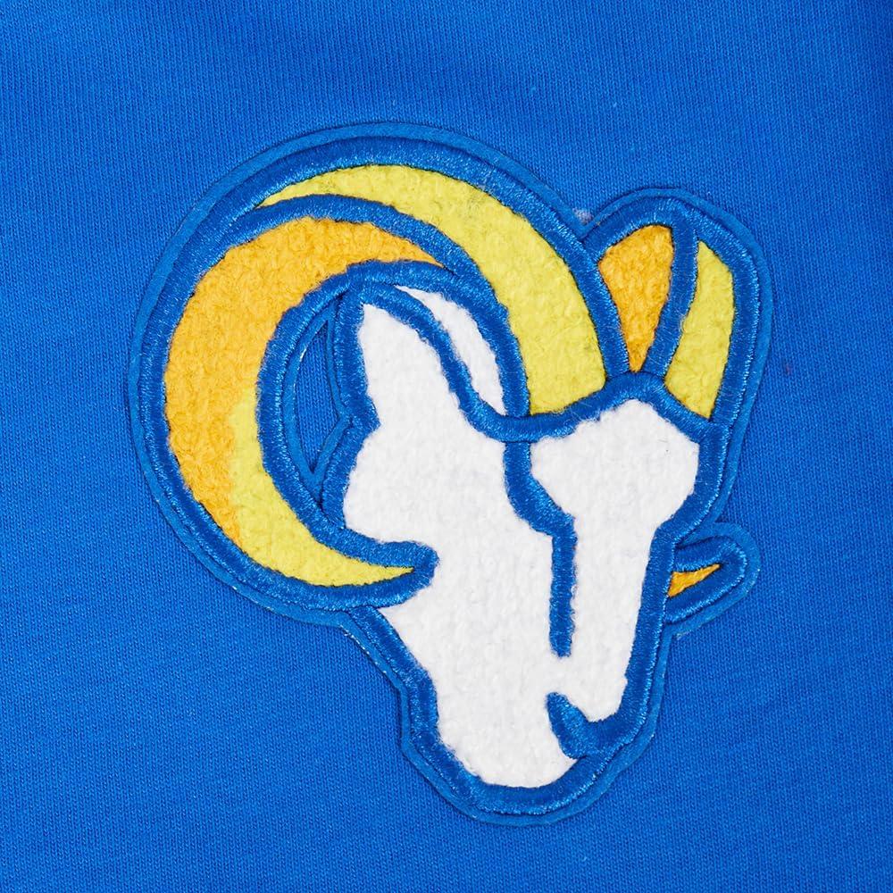 imagePro Standard Big Girls NFL Los Angeles Rams Classic Essentials Short Sleeve Boxy Tee Royal Blue L
