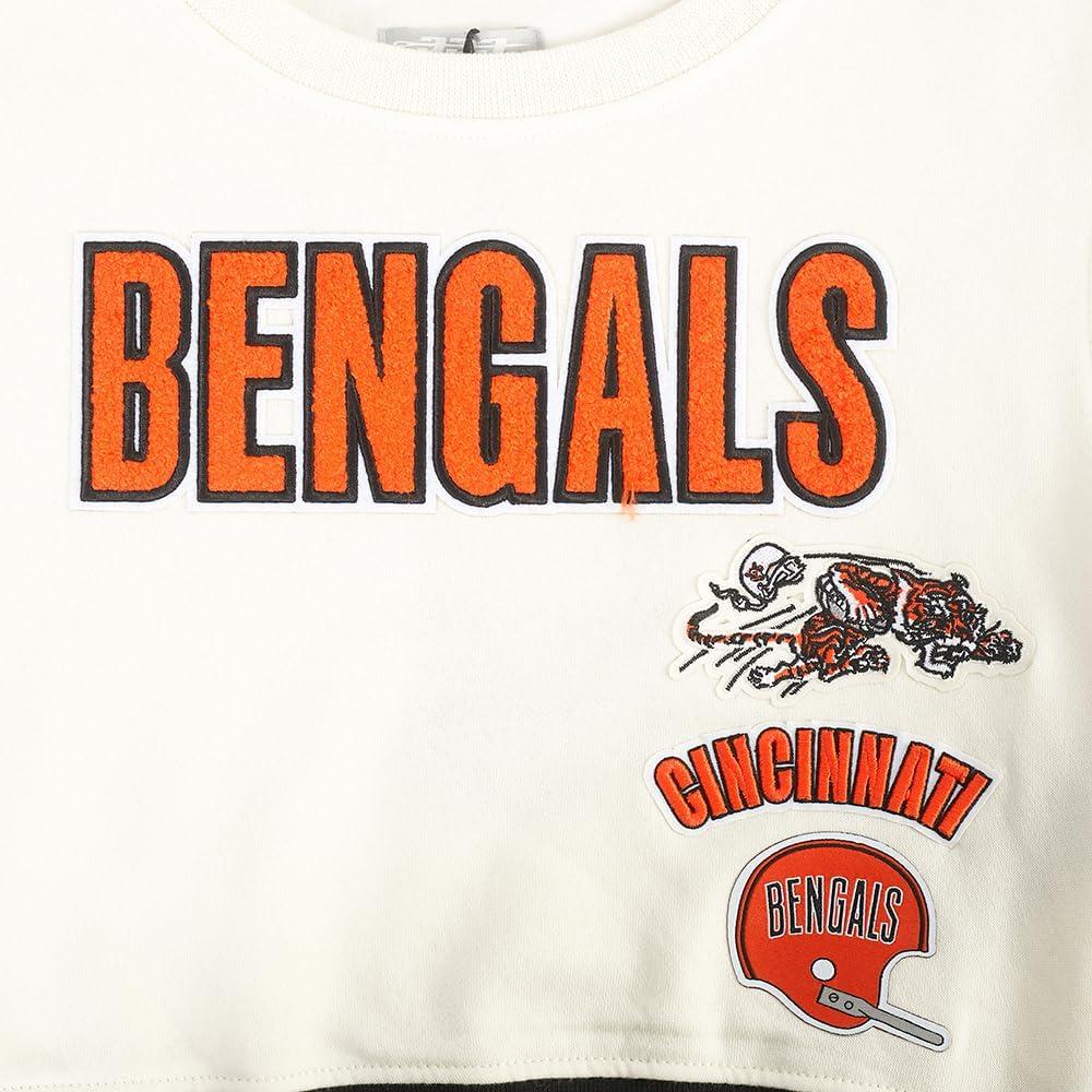 imagePro Standard Big Girls NFL Retro Classics Crewneck SweatshirtEggshell Black
