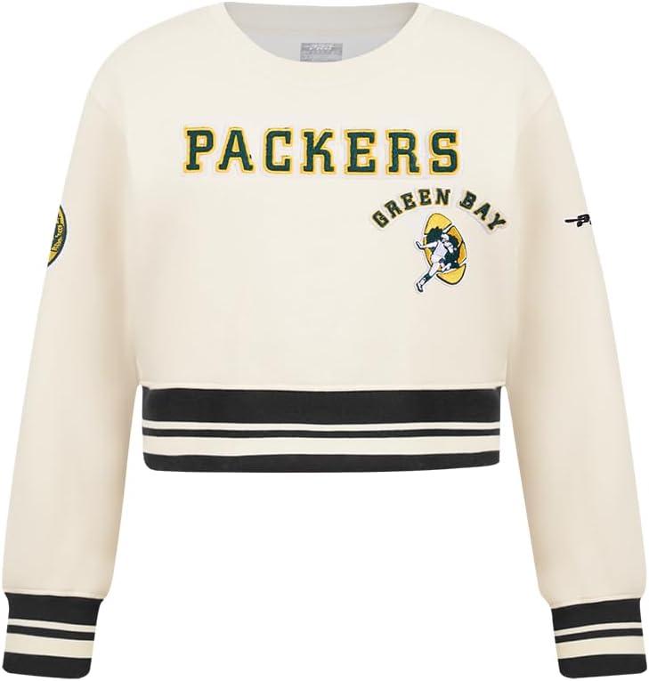imagePro Standard Big Girls NFL Retro Classics Crewneck SweatshirtEggshell Black