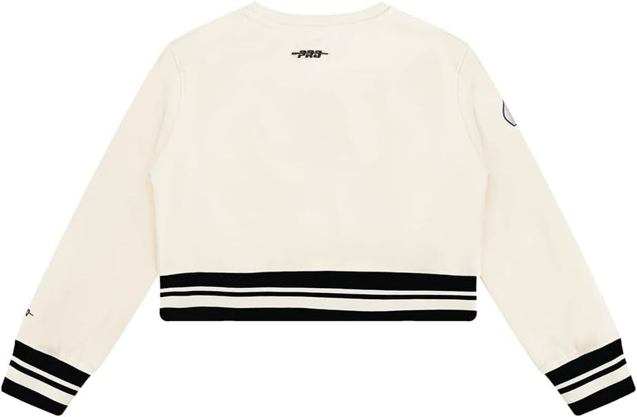 imagePro Standard Big Girls NFL Retro Classics Crewneck SweatshirtEggshell Black