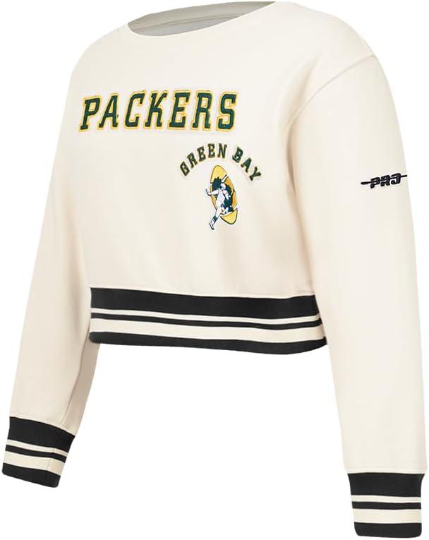 imagePro Standard Big Girls NFL Retro Classics Crewneck SweatshirtEggshell Black