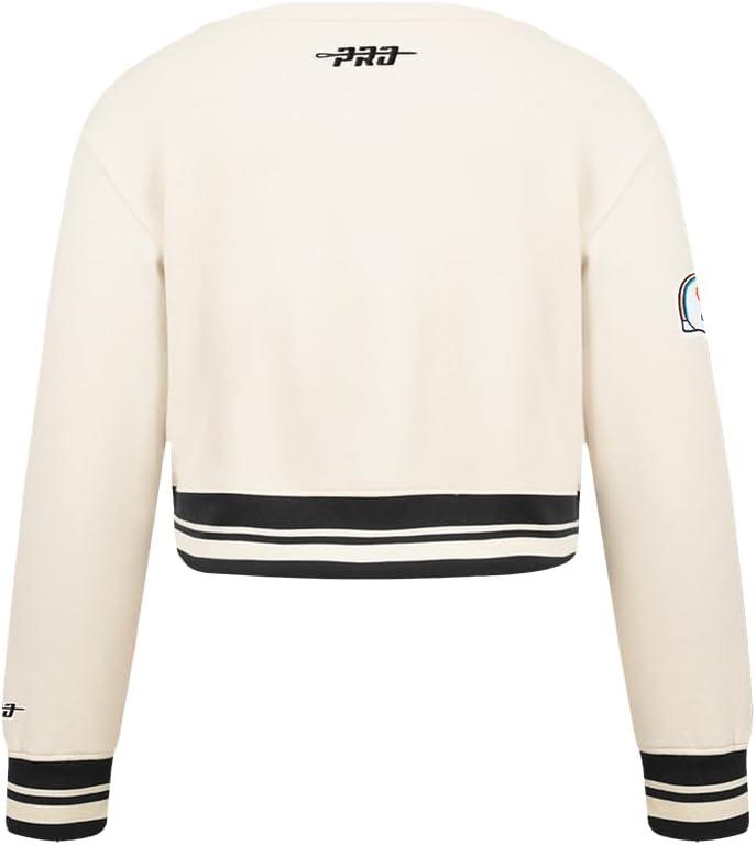 imagePro Standard Big Girls NFL Retro Classics Crewneck SweatshirtEggshell Black