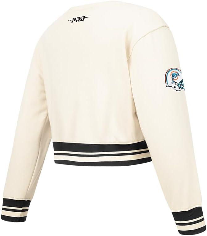 imagePro Standard Big Girls NFL Retro Classics Crewneck SweatshirtEggshell Black