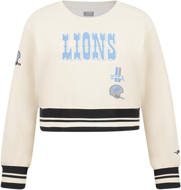 imagePro Standard Big Girls NFL Retro Classics Crewneck SweatshirtEggshell Black