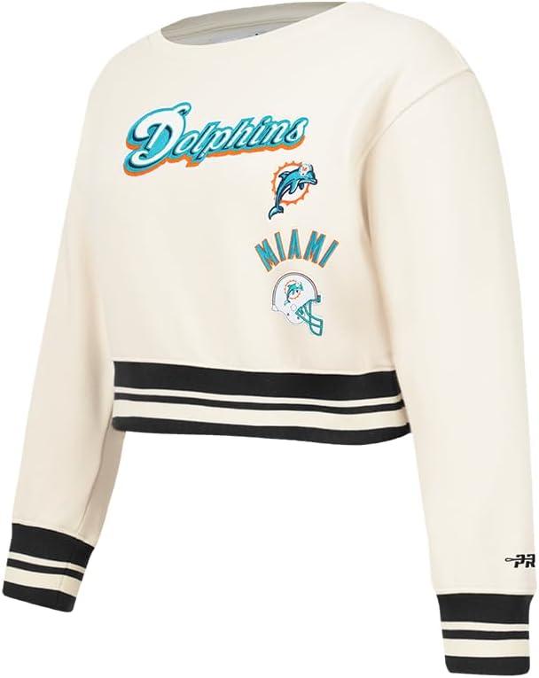 imagePro Standard Big Girls NFL Retro Classics Crewneck SweatshirtEggshell Black