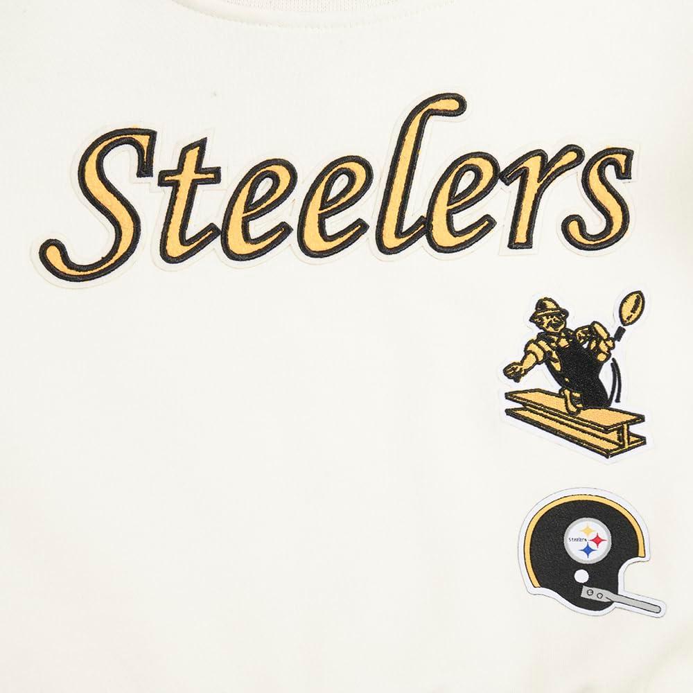 imagePro Standard Big Girls NFL Retro Classics Crewneck SweatshirtEggshell Black