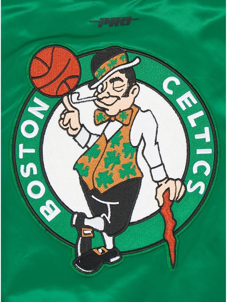 imagePro Standard Big Kids NBA Retro Classics Satin JacketKelly Green