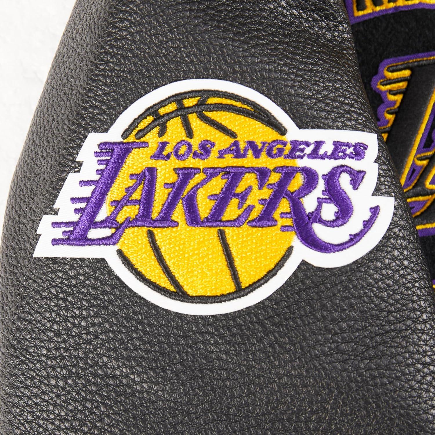 imagePro Standard Big Kids NBA Retro Classics Varsity JacketBlackPurple