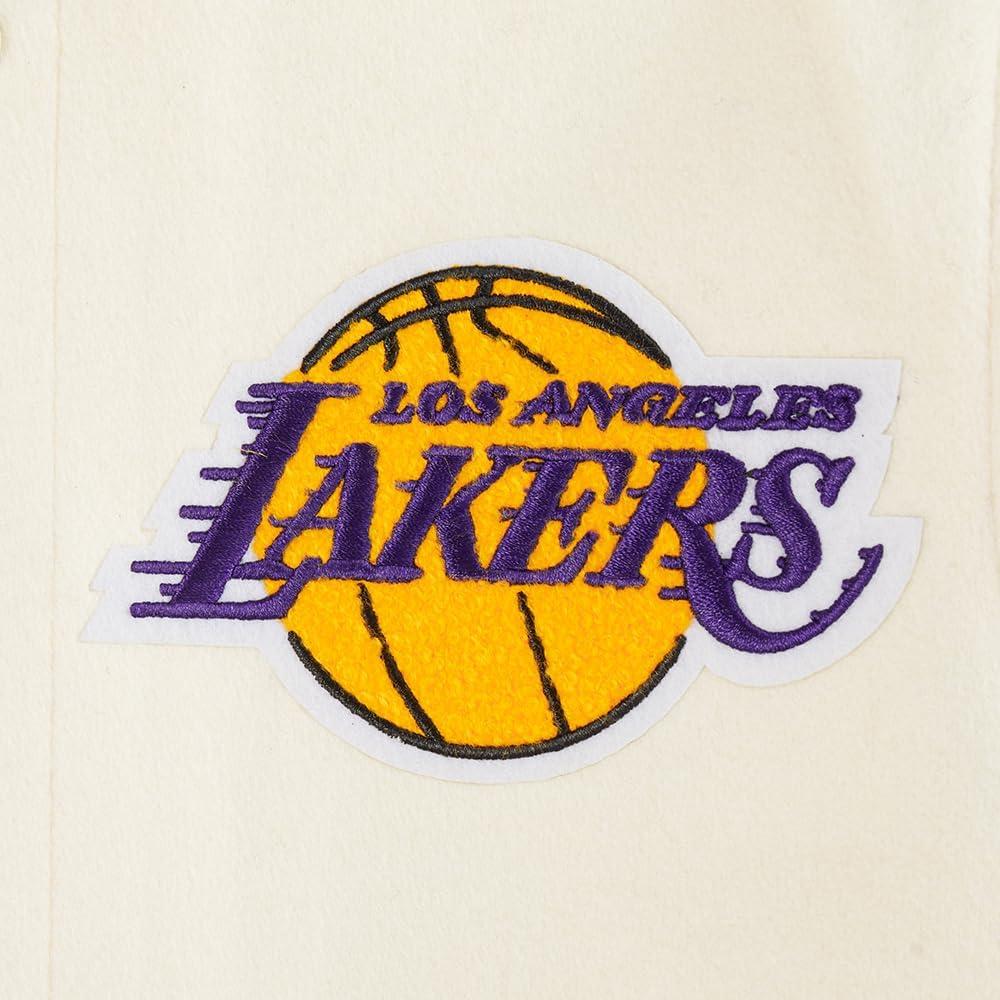 imagePro Standard Big Kids NBA Retro Classics Varsity JacketEggshell Purple
