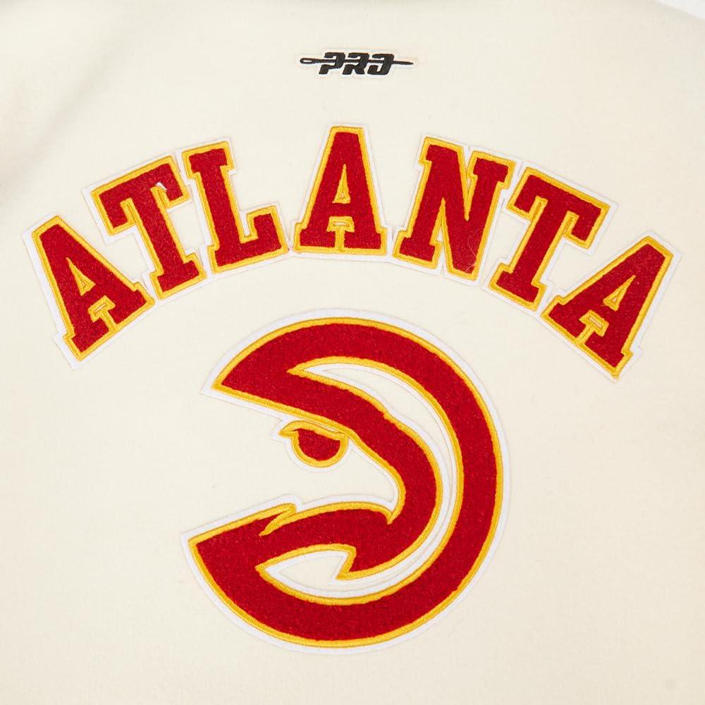 imagePro Standard Big Kids NBA Retro Classics Varsity JacketEggshell Red