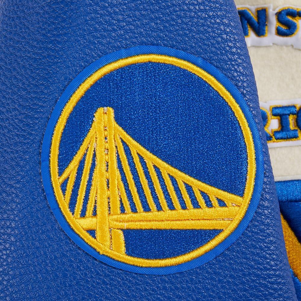 imagePro Standard Big Kids NBA Retro Classics Varsity JacketEggshellRoyal Blue
