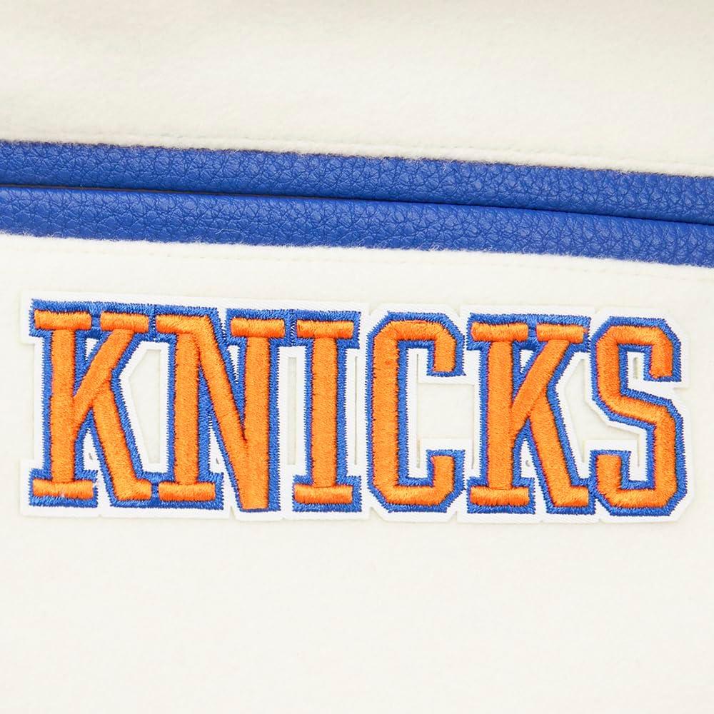 imagePro Standard Big Kids NBA Retro Classics Varsity JacketEggshellRoyal Blue