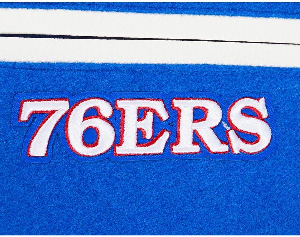 imagePro Standard Big Kids NBA Retro Classics Varsity JacketRoyal BlueRed