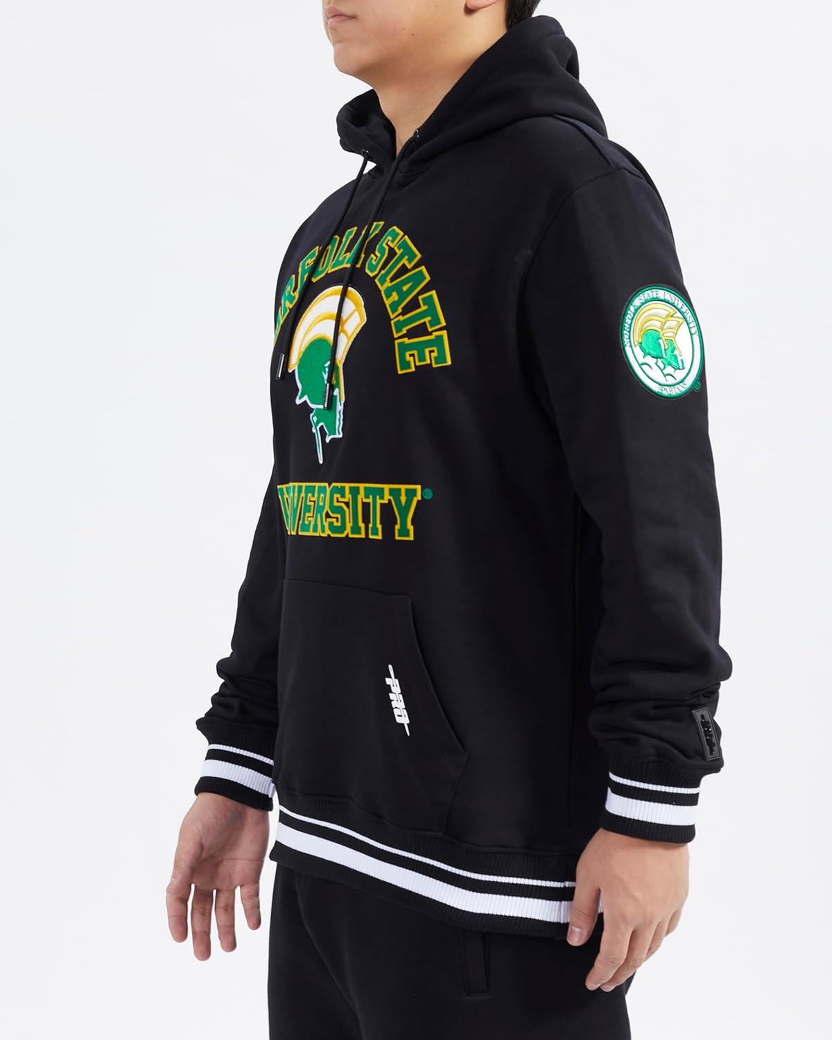 imagePro Standard Mens College Classic Chenille Pull Over HoodieBlack
