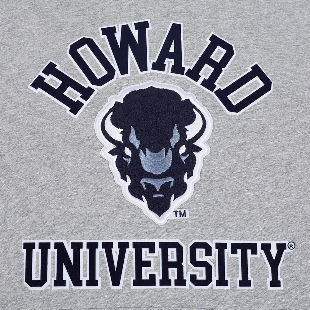 imagePro Standard Mens College Classic Chenille Pull Over HoodieHeather GreyMidnight Navy