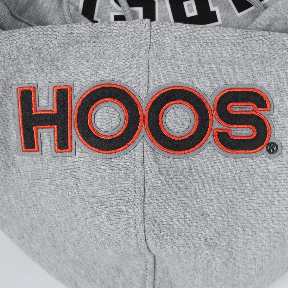 imagePro Standard Mens College Classic Chenille Pull Over HoodieHeather GreyMidnight NavyOrange