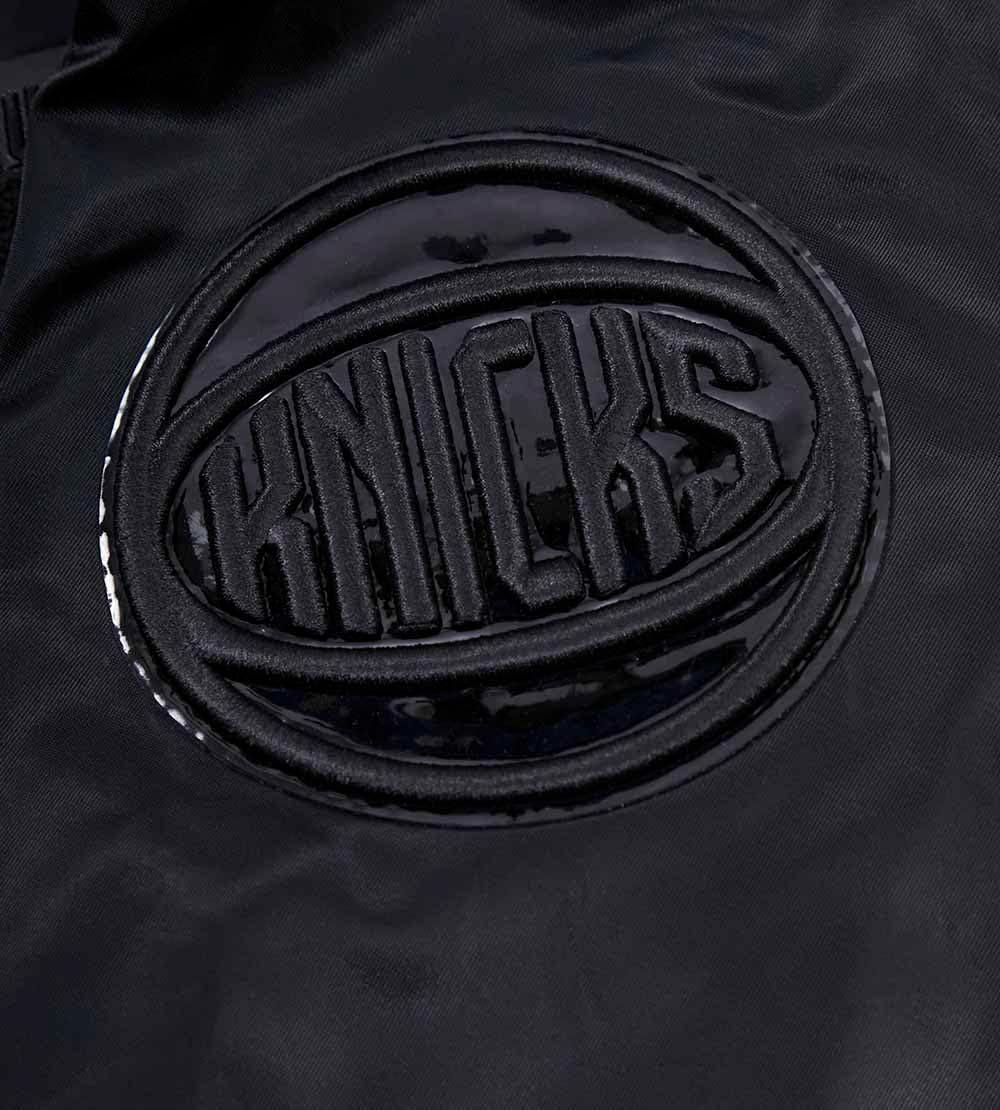 imagePro Standard Mens NBA Classic Triple Black Satin JacketBlack
