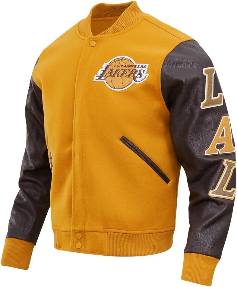 imagePro Standard Mens NBA Classic Varsity Varsity JacketBrown