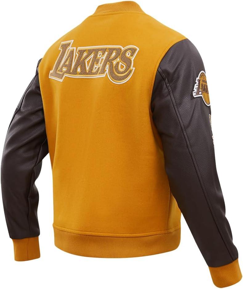 imagePro Standard Mens NBA Classic Varsity Varsity JacketBrown