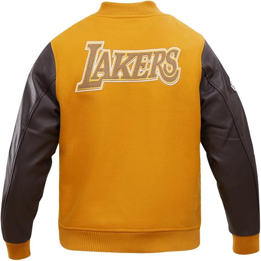 imagePro Standard Mens NBA Classic Varsity Varsity JacketBrown