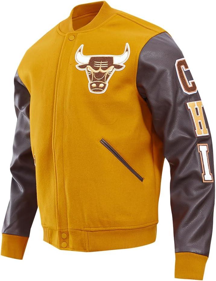 imagePro Standard Mens NBA Classic Varsity Varsity JacketBrown
