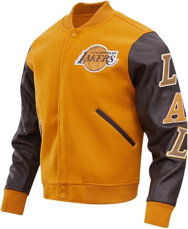 imagePro Standard Mens NBA Classic Varsity Varsity JacketBrown