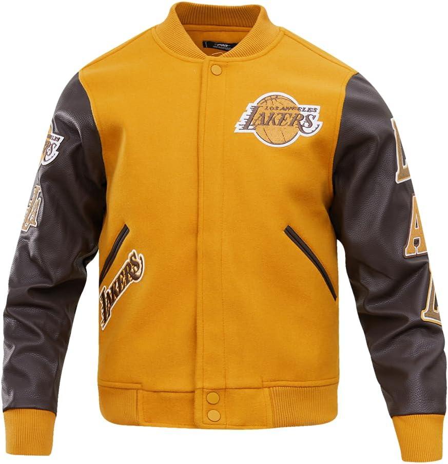 imagePro Standard Mens NBA Classic Varsity Varsity JacketBrown