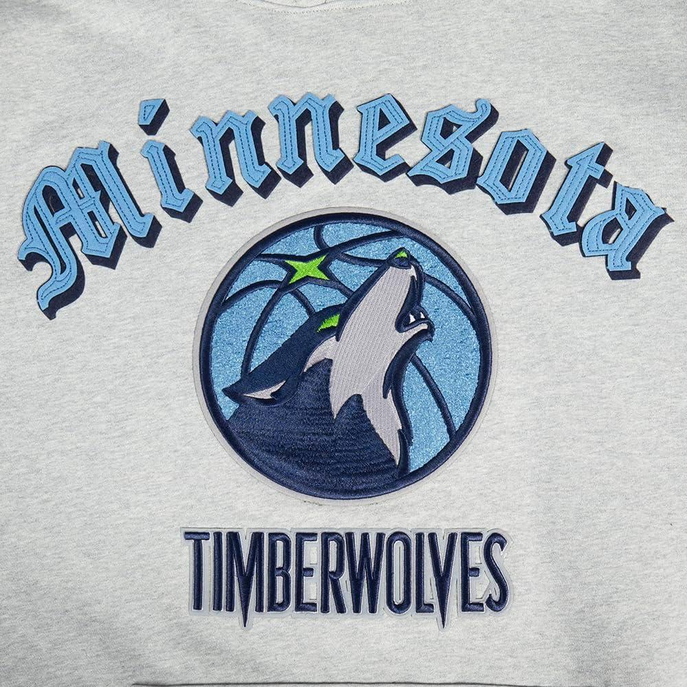 imagePro Standard Mens NBA Old English Pull Over HoodieHeather Grey