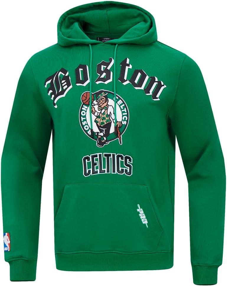 imagePro Standard Mens NBA Old English Pull Over HoodieKelly Green